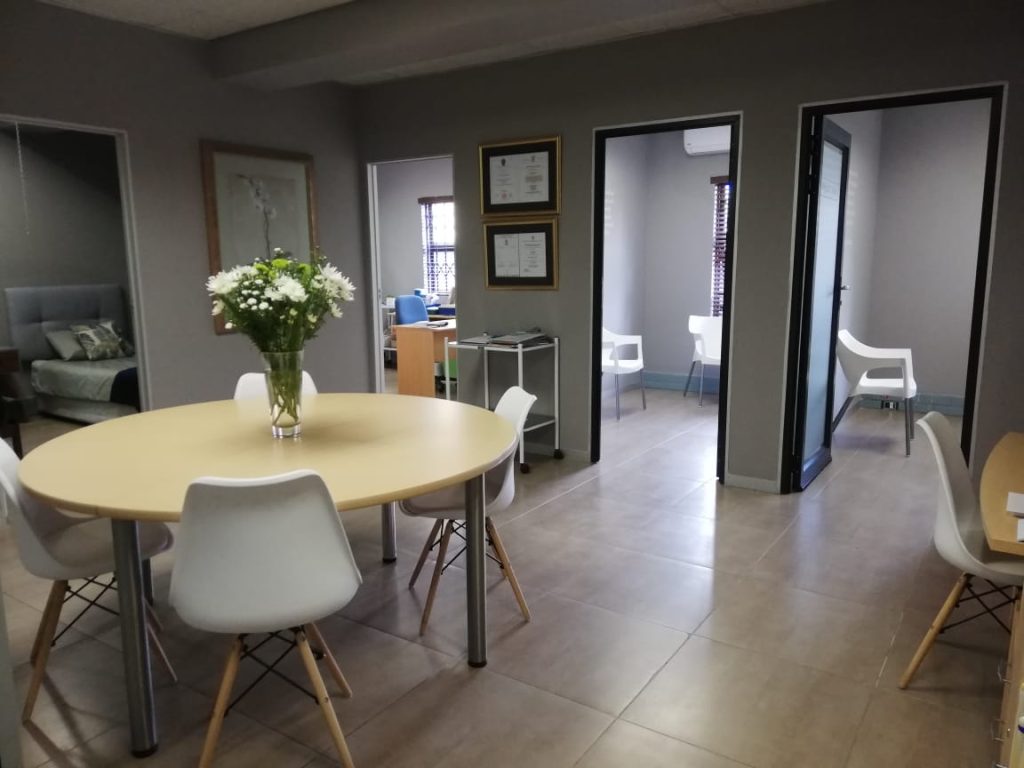 Interior view of Reproductive Choices SA featuring private counselling rooms and consultation areas in a professional healthcare environment.